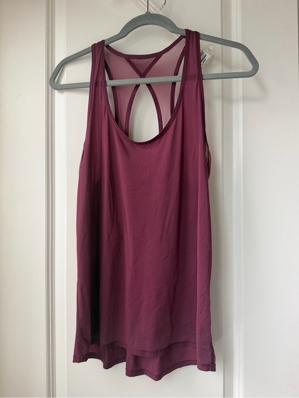 Women's Lulu Lemon Crossback Tank Top - Plum